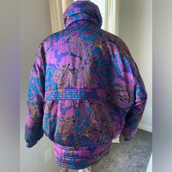 Vintage Purple Puffer Jacket - Picture 3 of 8